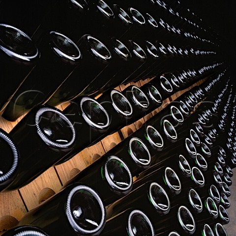 Riddling racks for Pelorus at Cloudy Bay winery   Marlborough New Zealand