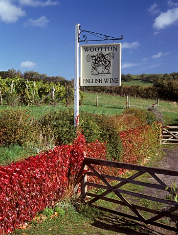 Wooton Vineyard sign Somerset