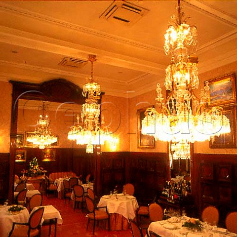 Dining hall of the Hotel Sacher Vienna Austria