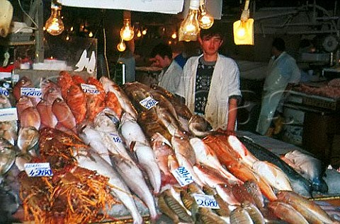The Fish Market in Athens Greece