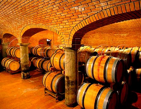 Barrel cellar of Bellavista  Erbusco Lombardy Italy  Franciacorta