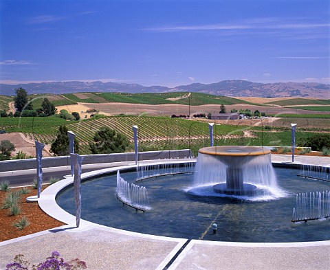 Fountain in the grounds of Artesa Winery formerly   Codorniu Napa Napa California   Carneros AVA