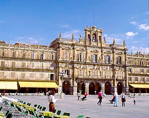 Plaza Mayor and town hall Salamanca Spain