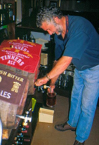 Gravity fed beer in Cornish Pub