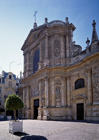 Faade of Eglise NotreDame built in 16941707  Bordeaux Gironde France