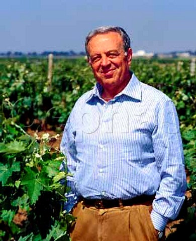 Consultant enologist Severino Garofano in the   vineyard which provides the grapes for Patriglione   the top wine of Cosimo Taurino   Brindisi Puglia Italy Brindisi DOC