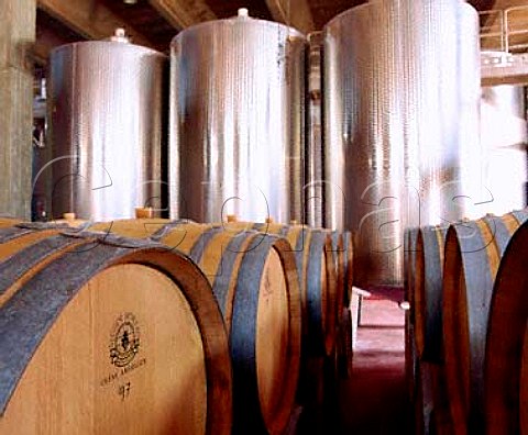 New American oak barriques in the Cntele   vinification centre at Cellino San Marco Puglia   Italy