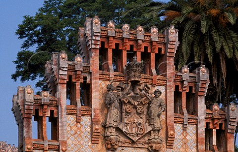 Detail on gateway to Universidad   Pontificia at Comillas Cantabria Spain     