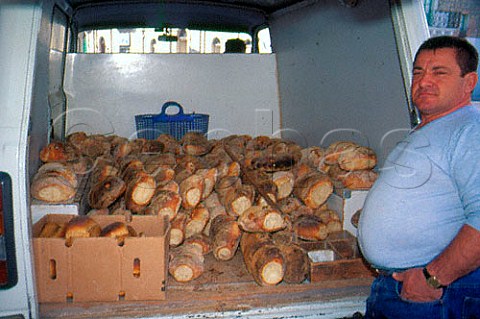 Mobile bread van at Mosta Malta