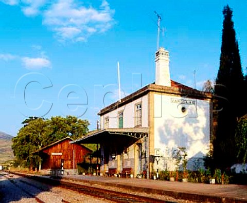Vargelas railway station situated below Taylors   Quinta de Vargellas high in the Douro valley east   of Pinho Portugal Port
