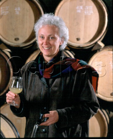 Not available for use AnneClaude Leflaive died 2015 in her barrel cellar  Domaine Leflaive PulignyMontrachet   Cte dOr France