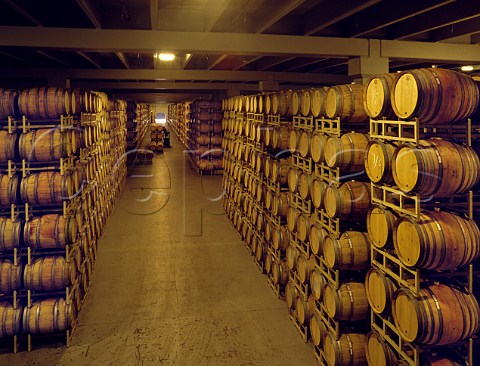 Barrel cellar of Gallo Sonomas Frei Ranch winery Healdsburg Sonoma Co California  Dry Creek Valley