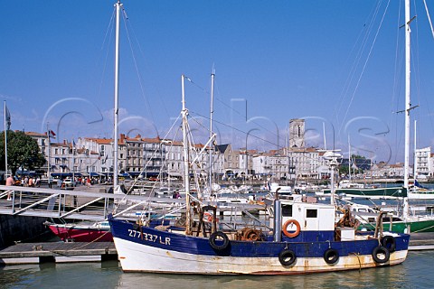 Fishing boat in La Rochelle harbour CharenteMaritime France