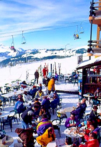 Restaurant on the ski slopes of Avoriaz  HauteSavoie France RhneAlpes