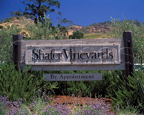 Shafer Vineyards sign Napa California  Stags Leap