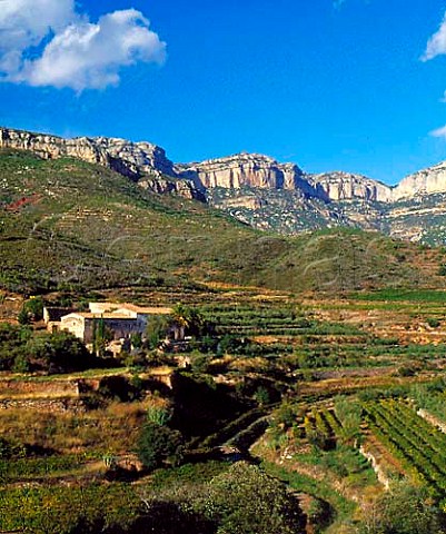 Masia Duch below the Sierra de Montsant near Scala Dei Catalonia Spain    DO Priorato
