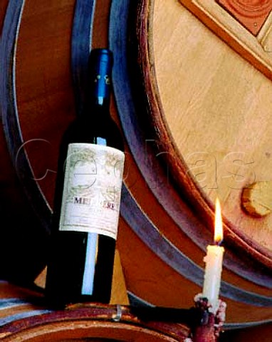 Bottle of Miserere in the cellars of   Costers del Siurana Gratallops Catalonia Spain    Priorato