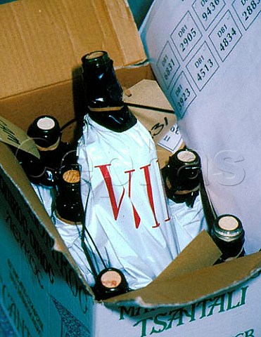 Bagged bottles at the International   Wine Challenge London