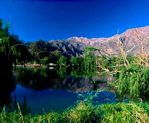 Irrigation pond of Bodegas Etchart   Cafayate Salta province Argentina