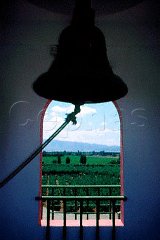 Belltower built 1815 of the Tacama   winery in the Ica Valley Peru