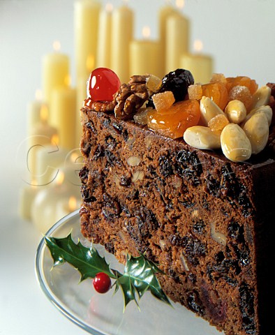 Christmas Christmas cake with candied fruit