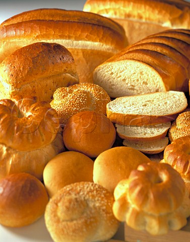 Assorted breads and rolls
