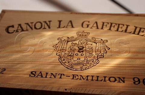 Wooden case of   Chteau Canon la Gaffelire  Stmilion Gironde France