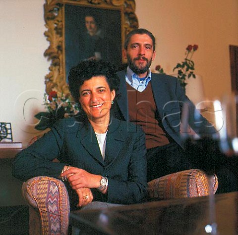 Emanuela and Roberto StucchiPrinetti of   Badia a Coltibuono Gaiole in Chianti    Tuscany Italy   Chianti Classico