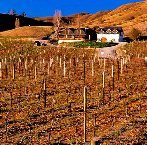 Felton Road winery and Elms Vineyard Bannockburn New Zealand Central Otago