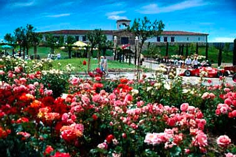 Arciero Winery viewed from its   rose  garden Paso Robles   San Luis Obispo Co California   Paso Robles AVA