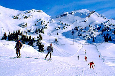 Skiing at Avoriaz HauteSavoie France   RhneAlpes
