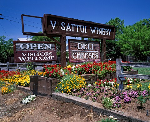 V Sattui Winery gardens St Helena Napa Valley  California