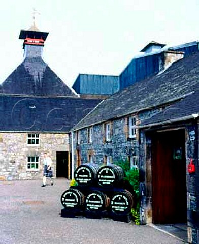 Entrance to the visitor centre of Glenfiddich whisky   distillery Dufftown Banffshire Scotland Speyside