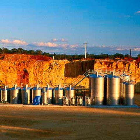 Gartner Family Winery built in a pit which has been   cut from the red soil   Coonawarra South Australia