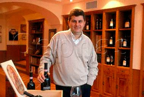 Piero Mastroberardino son of Antonio   in his tasting room Atripalda   Campania Italy