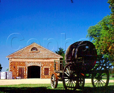 Old cart by the barrel room of Juanico   Canelones Uruguay