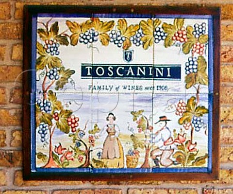 Ceramic nameplate of Juan Toscanini e Hijos   Canelones Uruguay