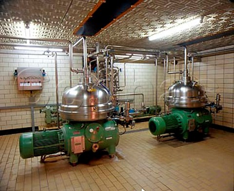 Centrifuges in Chimays Trappist brewery at the   Abbaye de NotreDame de Scourmont Forges Belgium
