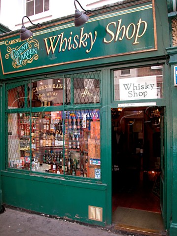 Faade of the Covent Garden Whisky Shop   Covent Garden London