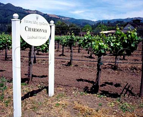Chardonnay sign of Landmark Vineyards Kenwood   Sonoma Co California   Sonoma Valley
