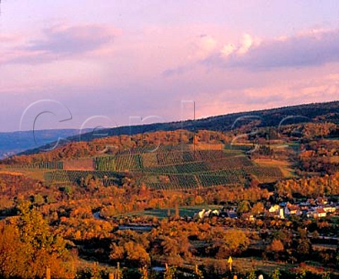 Kapellenberg einzellage and Ehlingen seen across   the Ahr valley Germany  Ahr