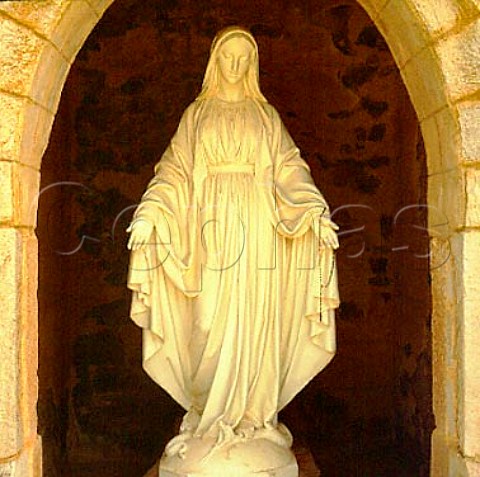 Statue of Mary in the Marian shrine   of Sevenhill Cellars Sevenhill South Australia      Clare Valley