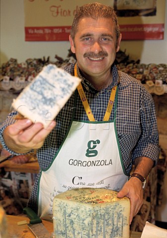 Gorgonzola stand at Slow Food 2002   Salone del Gusto Torino Piemonte Italy