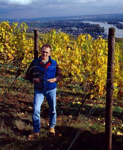 Bernhard Breuer died 2004 of Weingut Georg Breuer   in the Bischofsberg vineyard above Rdesheim and the   Rhein Germany    Rheingau