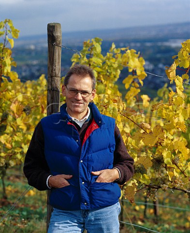 Bernhard Breuer died 2004 of Weingut Georg Breuer   in the Bischofsberg vineyard above Rdesheim   Germany   Rheingau