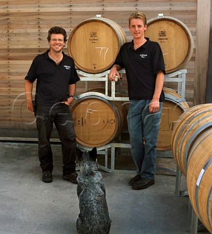 Darren Rathbone and Tom Carson winemakers of   Yering Station Yering Victoria Australia      Yarra Valley