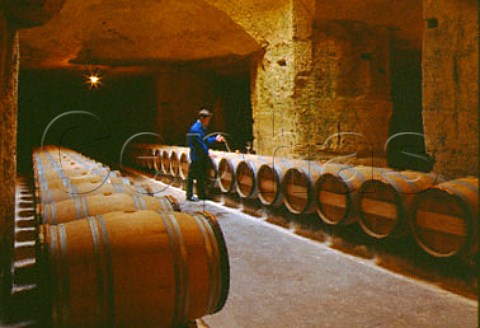 Barrel cellar of Chteau Ausone Stmilion   Gironde France      Stmilion  Bordeaux