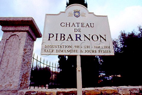 Sign giving times of tasting   degustation for visitors to Chteau   de Pibarnon La CadiredAzur Var   France    Bandol