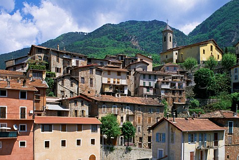 Hilltop village of Lantosque AlpesMaritimes France