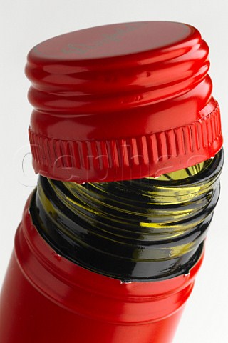 Screwcap on bottle of Penfolds wine